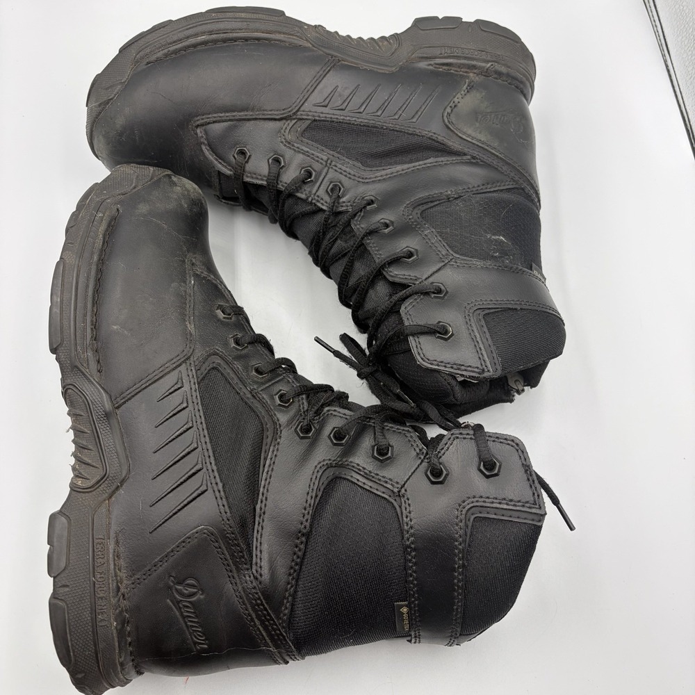 Danner Men's Striker Bolt Side-Zip 8" Leather Boots-Black-Size: 9.5 D